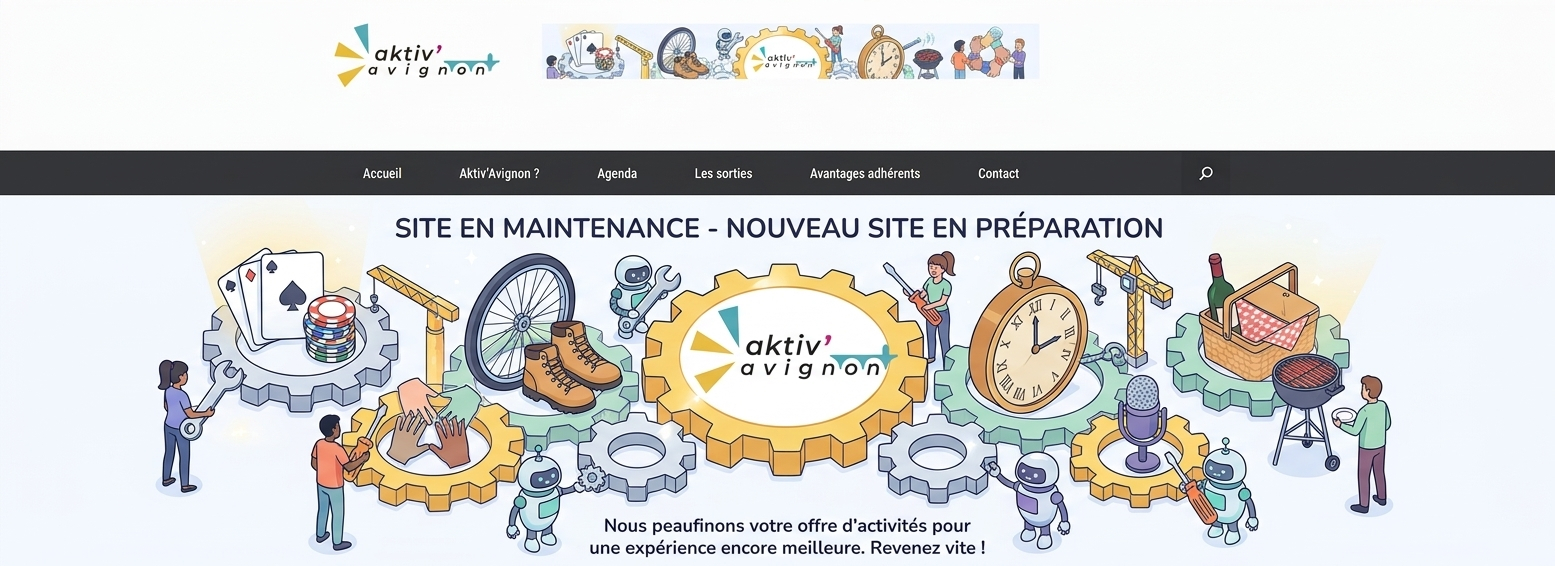 Aktiv'Avignon - Site en maintenance